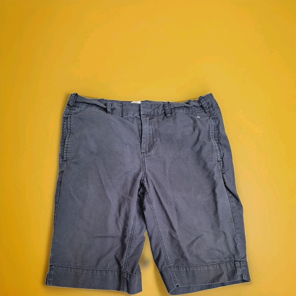 G1 Paper Twill Cotton Twill Shorts Women's 6 Blue Mid Rise 32x10 Casual Summer